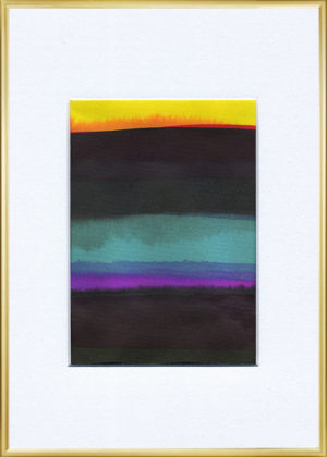 Rain approaching over the sea from far away